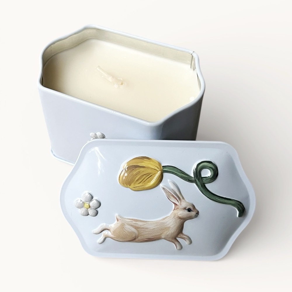 NWT Anthropologie Aubrey Fruity Clementine & Jasmine Tin Candle, 2.7 oz MSRP $22